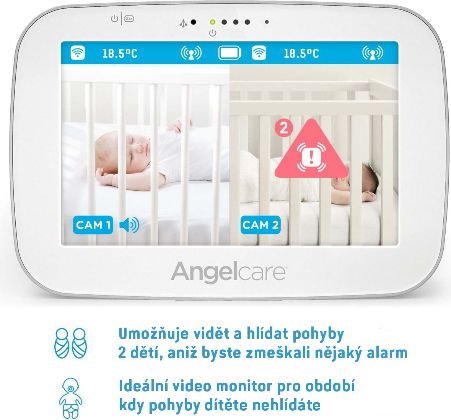 Monitor pohybu a videochůva Angelcare AC527 - obrázek 2