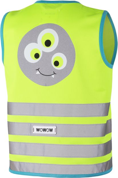 WOWOW Dětská reflexní vesta CRAZY MONSTER GREEN velikost: M (šířka 44 cm, délka 51 cm) doporučeno pro 7 -9 let. - obrázek 1