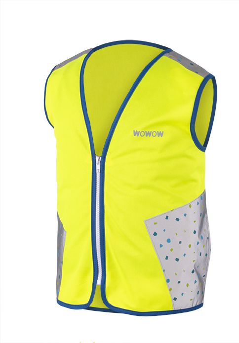 WOWOW Dětská reflexní vesta TERRAZZO JACKET YELLOW SQUARE velikost: L (šířka 52 cm, délka 54 cm) doporučeno pro 10 a více let. - obrázek 1