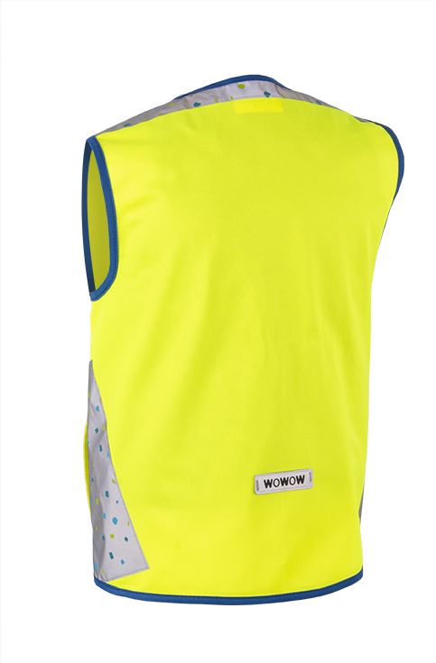 WOWOW Dětská reflexní vesta TERRAZZO JACKET YELLOW SQUARE velikost: L (šířka 52 cm, délka 54 cm) doporučeno pro 10 a více let. - obrázek 2