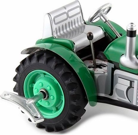 Traktor Zetor zelený na klíček kov 14cm 1:25 v krabičce Kovap - obrázek 3