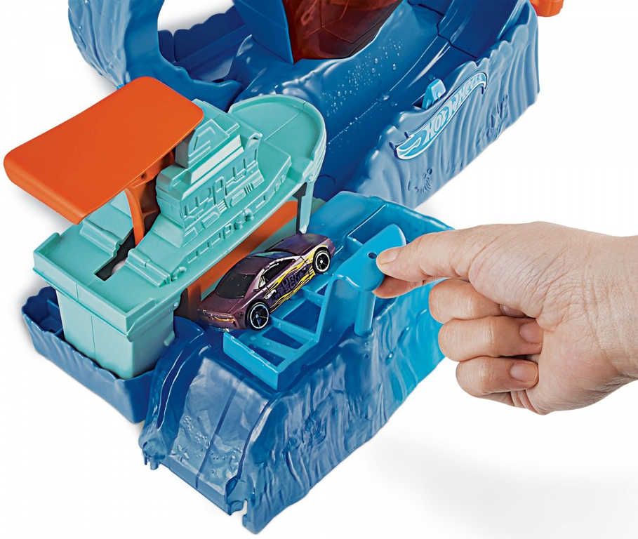 MATTEL HOT WHEELS City color shifters robo žralok set akční dráha s autíčkem plast - obrázek 4