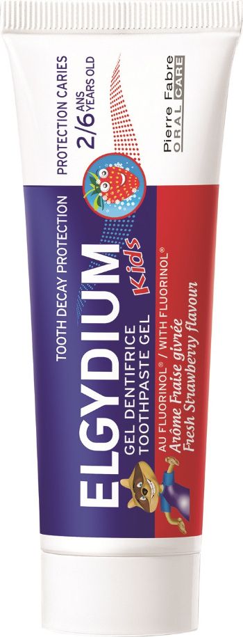 ELGYDIUM Kids Zubní pasta s jahodovou příchutí 50 ml - obrázek 1