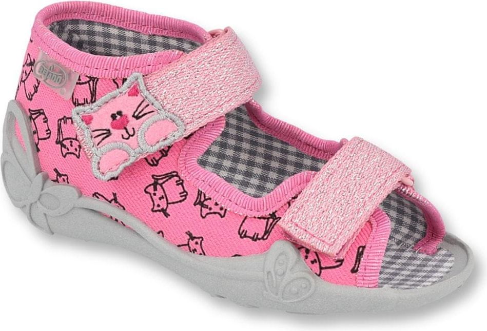 Befado Dívčí sandálky Papi 242P103 18 růžová - obrázek 1