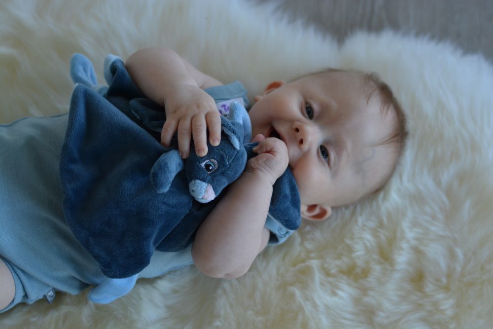 Můj zajíček - muchláček My Teddy Newborn collection Růžová 2020 - obrázek 2
