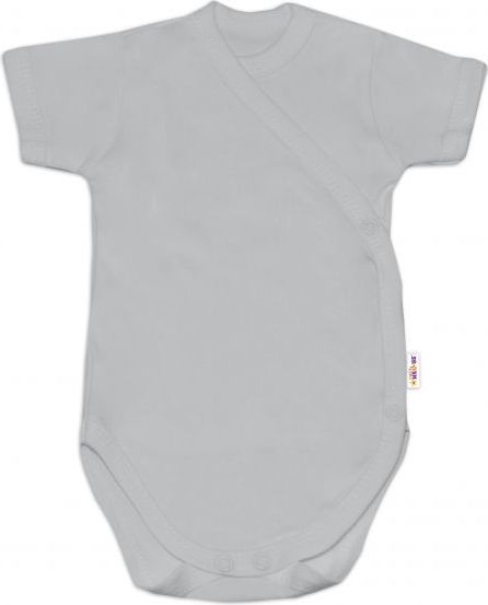 Baby Nellys Kojenecká neutr. sada body zap. bokem BASIC, kr. rukáv - 3 ks, vel. 56 - 56 (1-2m) - obrázek 3