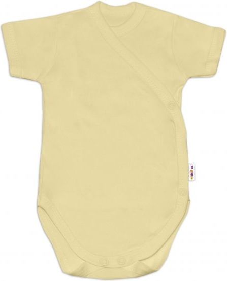 Baby Nellys Kojenecká neutr. sada body zap. bokem BASIC, kr. rukáv - 3 ks, vel. 56 - 56 (1-2m) - obrázek 4