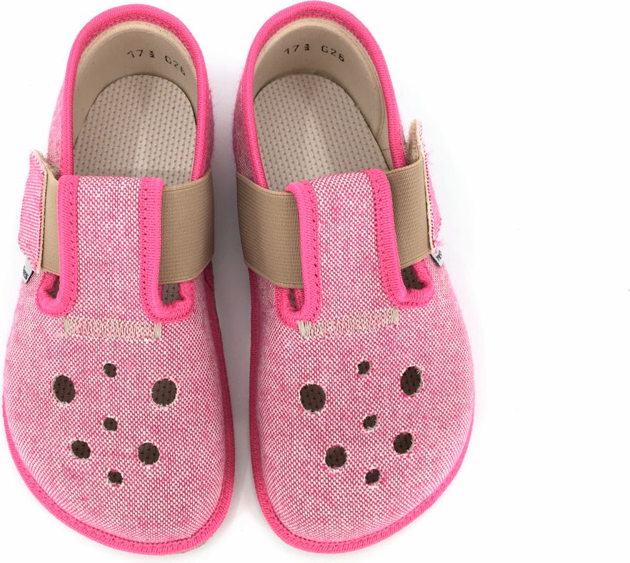 Barefoot papuče Pegres BF03 růžové Velikost: 20 - obrázek 2