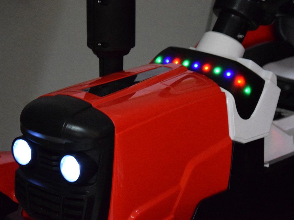 Elektrický traktor s přívěsem - zelený - obrázek 11