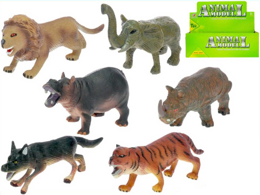 Zvířátko cizokrajné safari 11-14cm různé druhy plast - obrázek 1