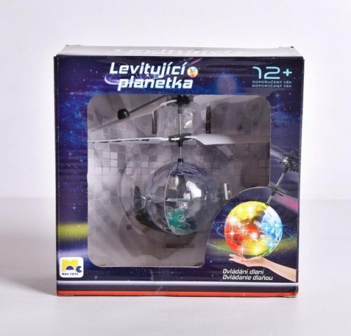 MAC TOYS Levitující planetka koule magická vrtulníková ovládání dlaní LED Světlo - obrázek 5