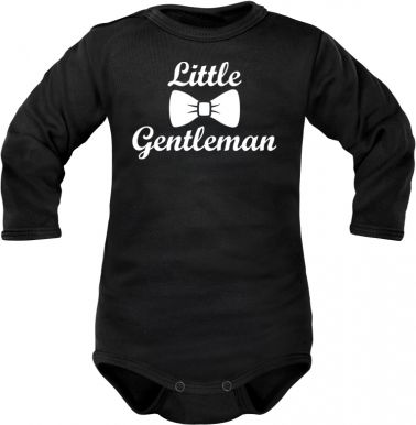Body dlouhý rukáv Dejna Little Gentleman - černé - obrázek 1