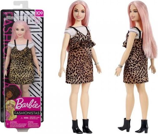 Panenka Barbie v leopardích šatech - obrázek 1