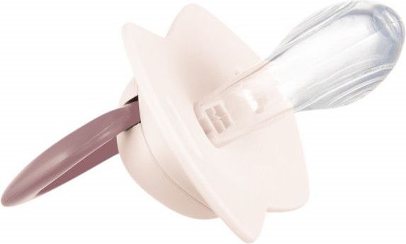 Set symetrických silikonových dudlíků 2 ks Canpol Pure Color Pink 18 měsíců + - obrázek 2