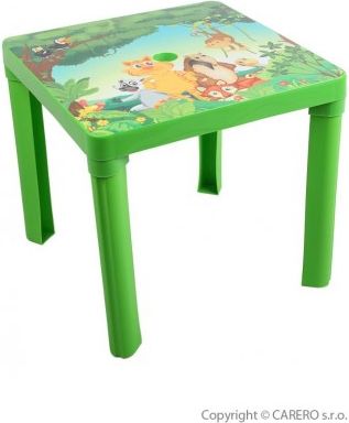 Dětský zahradní nábytek - Plastový stůl zelený, Zelená - obrázek 1