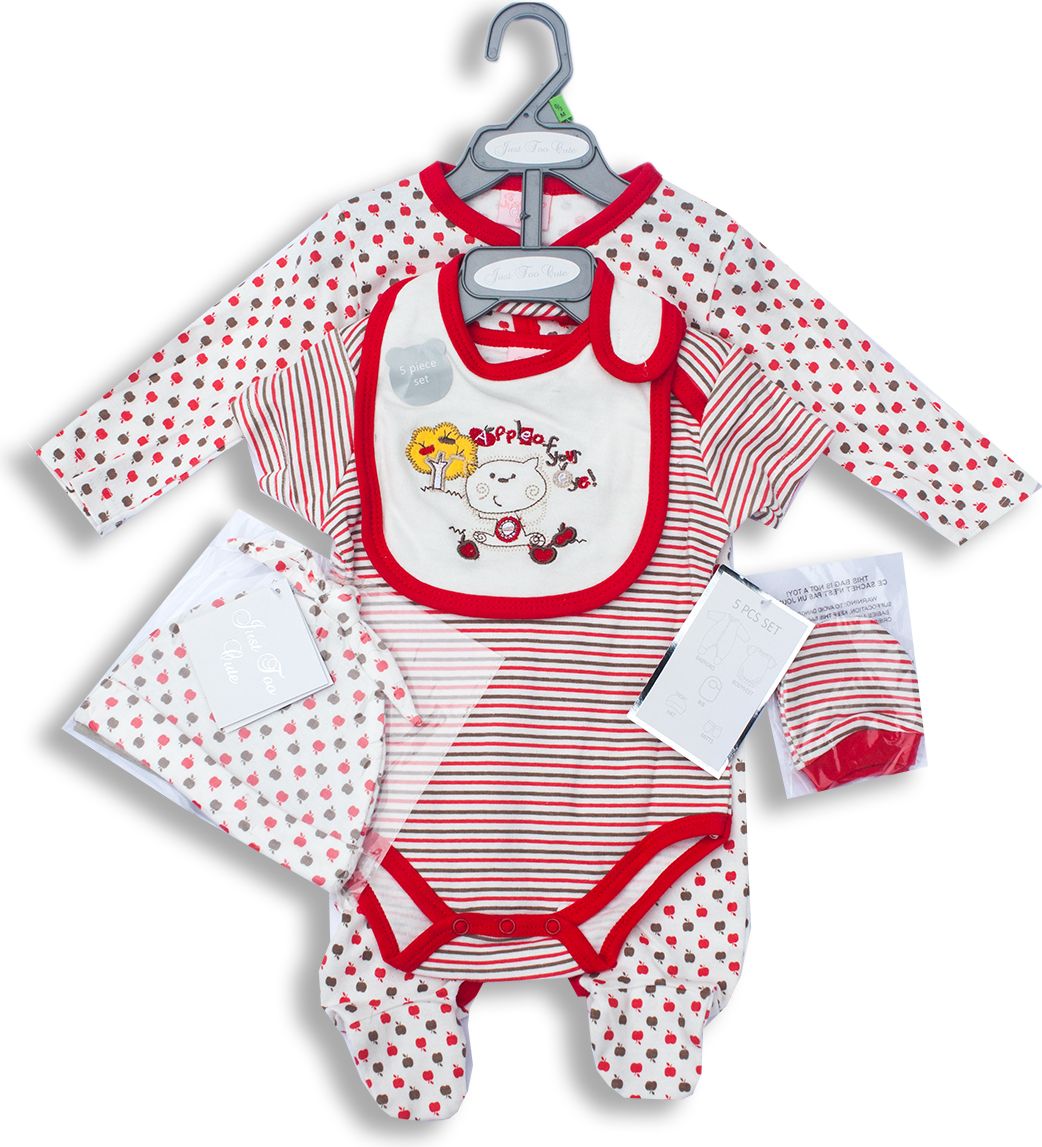 Just Too Cute Kojenecká souprava kočička jablíčka porodnice Velikost: 56 - obrázek 1