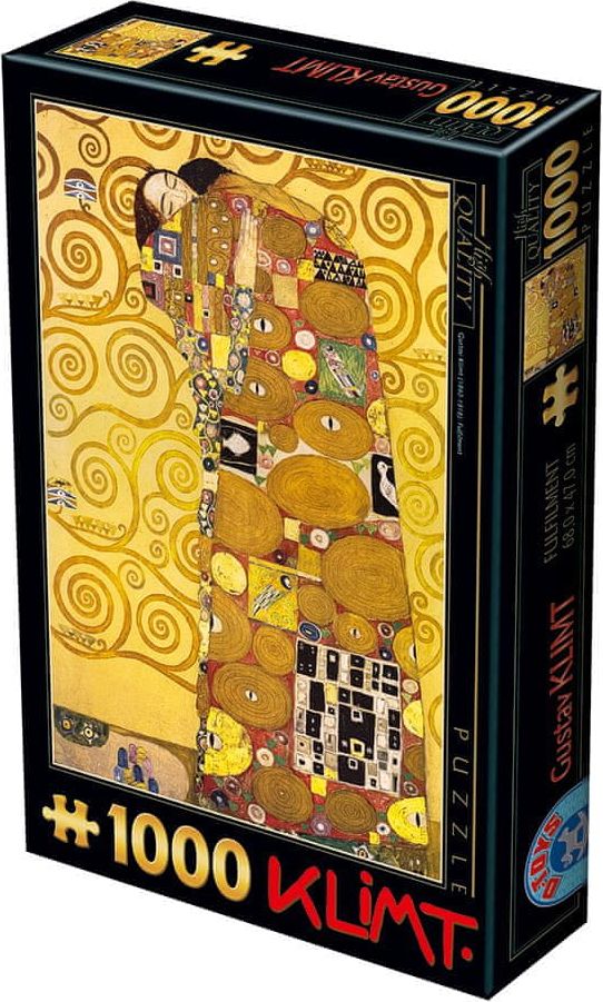 D-Toys Puzzle 1000 dílků Gustav Klimt: The Hug - obrázek 1