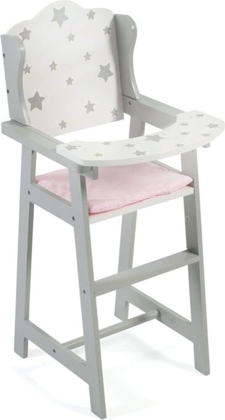 Bayer Chic Jídelní židlička hvězdičky stříbrné - obrázek 1