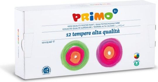 Temperové barvy PRIMO, 12 x 25ml - obrázek 1