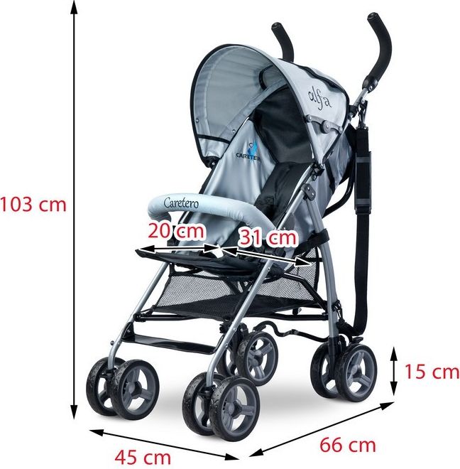 Golfový kočárek CARETERO Alfa Varianta: beige 2016 - béžová - obrázek 30