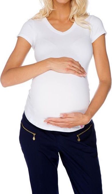 My Tummy Těhotenské tričko "Basic" bílé Velikost: XXL - obrázek 1