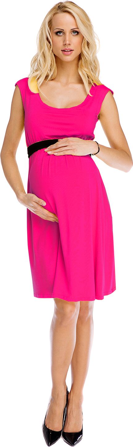 My Tummy Těhotenské a kojicí šaty "Amy" růžové Velikost: XL - obrázek 1