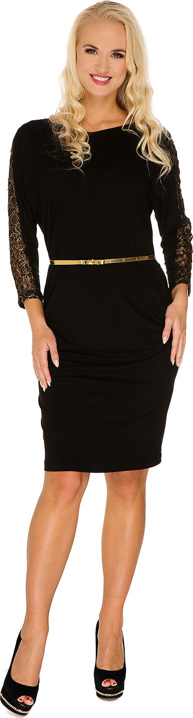 My Tummy Těhotenské šaty "Kamila" zlaté Velikost: XL - obrázek 1