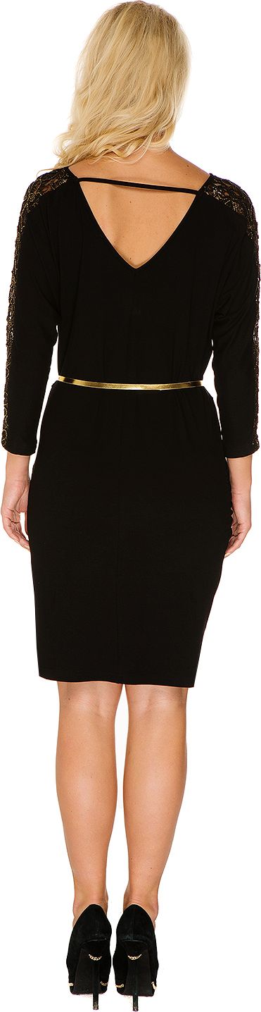 My Tummy Těhotenské šaty "Kamila" zlaté Velikost: XL - obrázek 3
