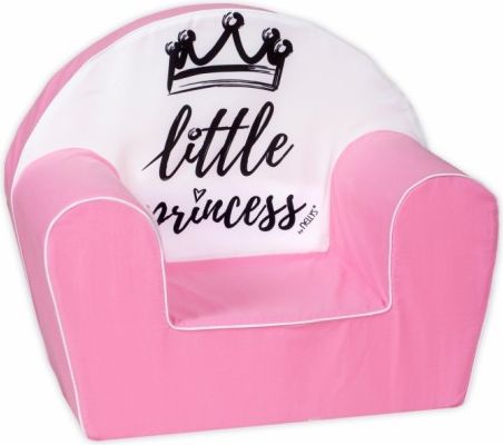 Baby Nellys Dětské křesílko LUX Little Princess, růžové - obrázek 1