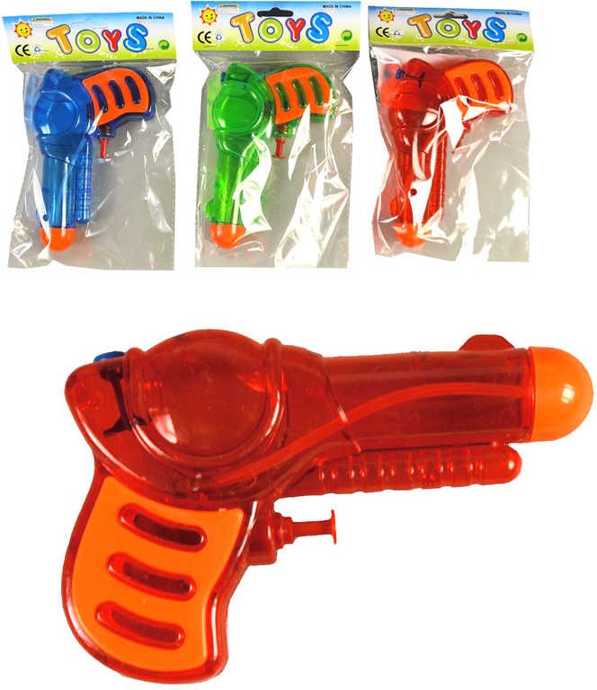 Pistolka dětská vodní stříkací 16cm různé barvy plast - obrázek 1