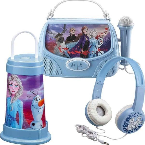 Disney Set Frozen II - sluchátka, svítilna, karaoke box - obrázek 1