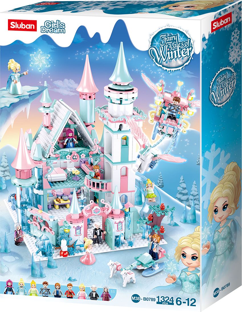 Sluban Girls Dream M38-B0789 Ledový hrad pro zimní víly - obrázek 1
