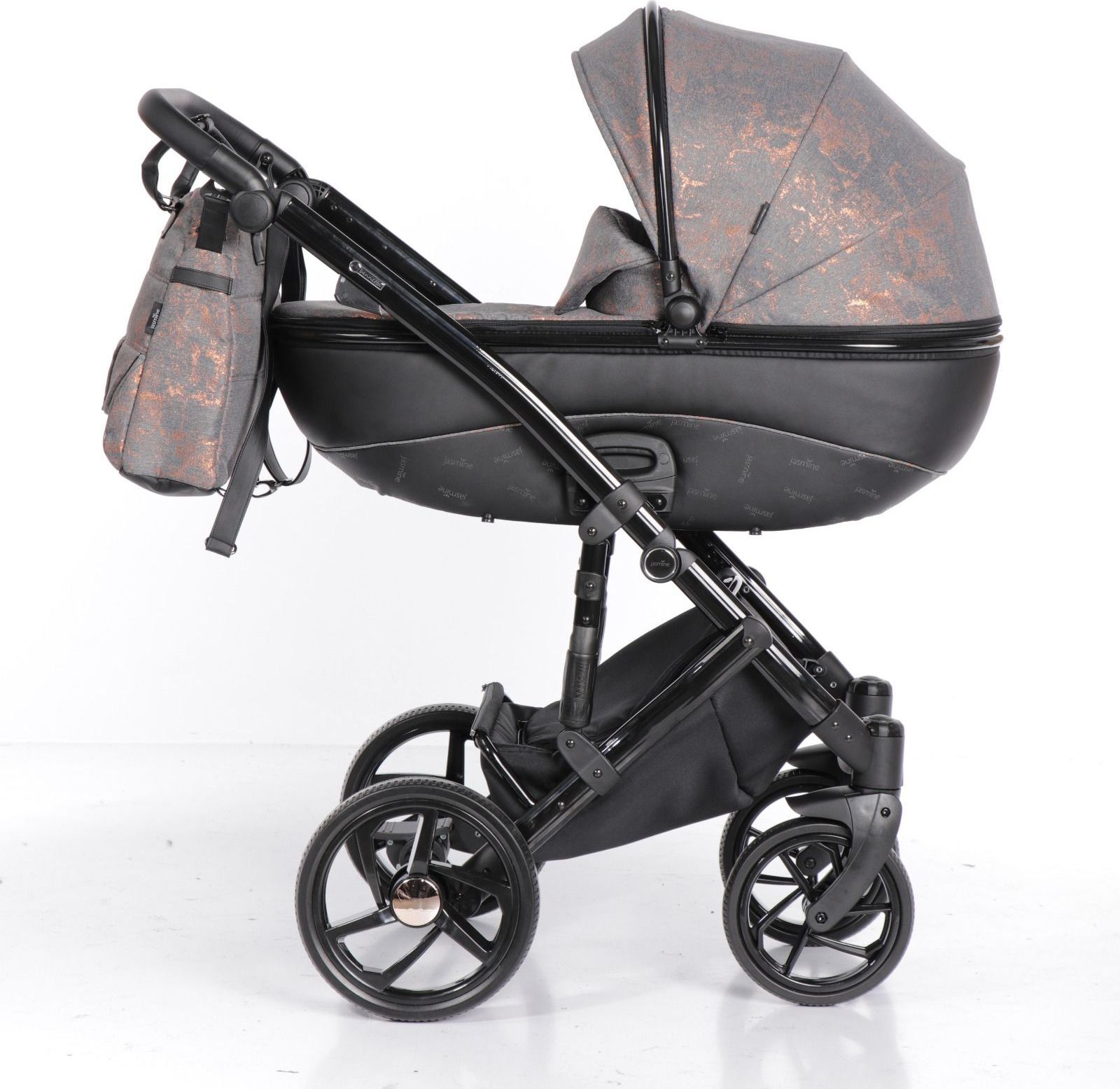 Jasmine Bennetta Soft 13 Copper odpružený kočárek - obrázek 2