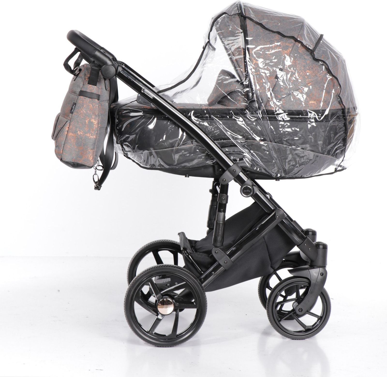 Jasmine Bennetta Soft 13 Copper odpružený kočárek - obrázek 3