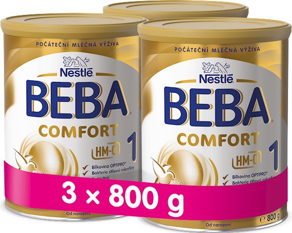 3x BEBA Comfort HMO 1 (800g) - kojenecké mléko - obrázek 1