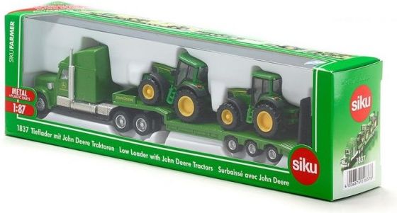 SIKU Farmer 1837 Tahač s podvalníkem a traktory John Deere 1:87 - obrázek 4