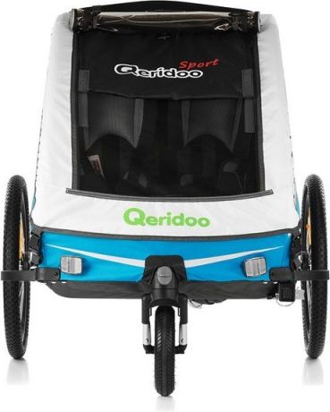 Vozík za kolo - Qeridoo KidGoo 2 2017 zelený - obrázek 2