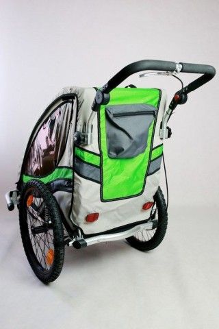 Vozík za kolo TREGIO 1 zelený - obrázek 14