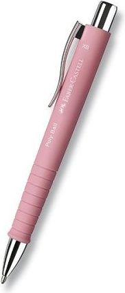 Kuličková tužka Faber-Castell Poly Ball sv. růžová - obrázek 1