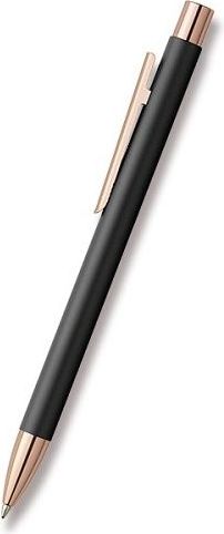 Faber-Castell Neo Slim Metal Black Rosegold kuličková tužka - obrázek 1