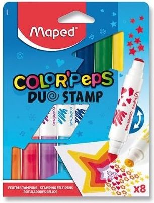 Dětské fixy Color‚Peps Duo Stamp 8 barev - obrázek 1