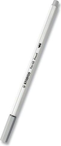 Fix Stabilo Pen 68 Brush studená šedá - obrázek 1