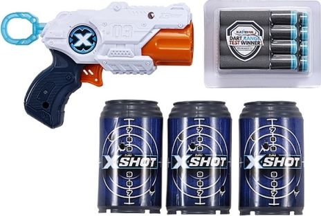 X-SHOT - Excel - MK pistole 3 plechovky a 8 nábojů - obrázek 1