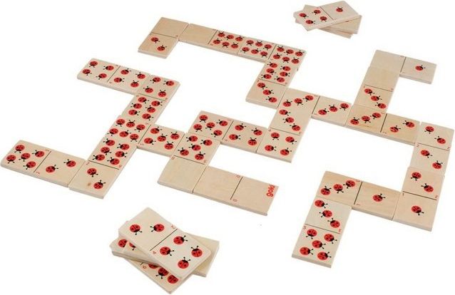 Domino - Berušky dřevěné, 28ks (Goki) - obrázek 1