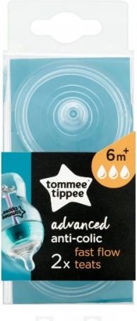 Silikonové savičky Tommee Tippee 6m+ antikoliková - obrázek 1