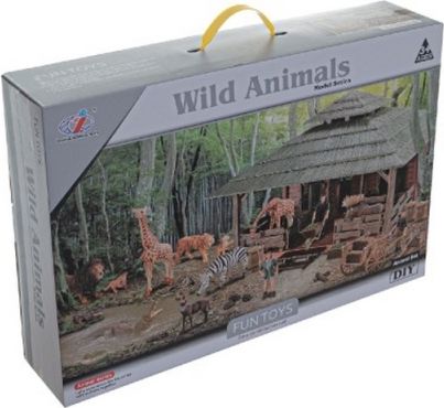 Zvířátka sada velká ZOO s doplňky plast v krabici 60x41x13,5cm - obrázek 4