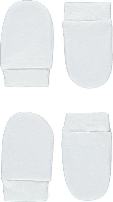 Kojenecké rukavice GEORGE, 2ks v balení, bílé - obrázek 1