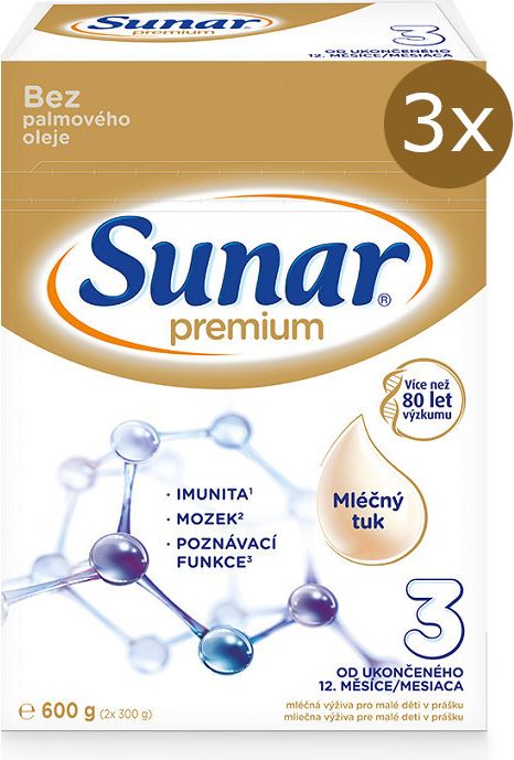Sunar Premium 3 600g - nový - balení 3 ks - obrázek 1