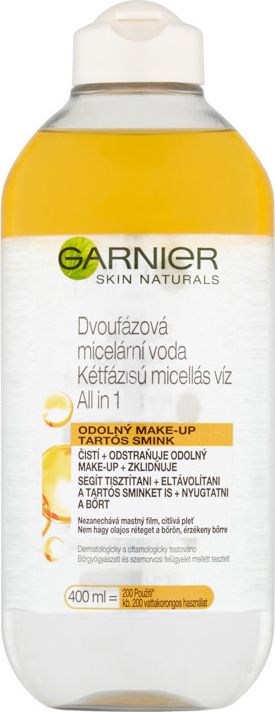Garnier Skin Naturals dvoufázová micelární voda s olejem 400ml - obrázek 1