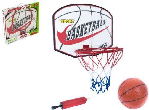 Basketbalový koš a míč s pumpičkou - obrázek 1